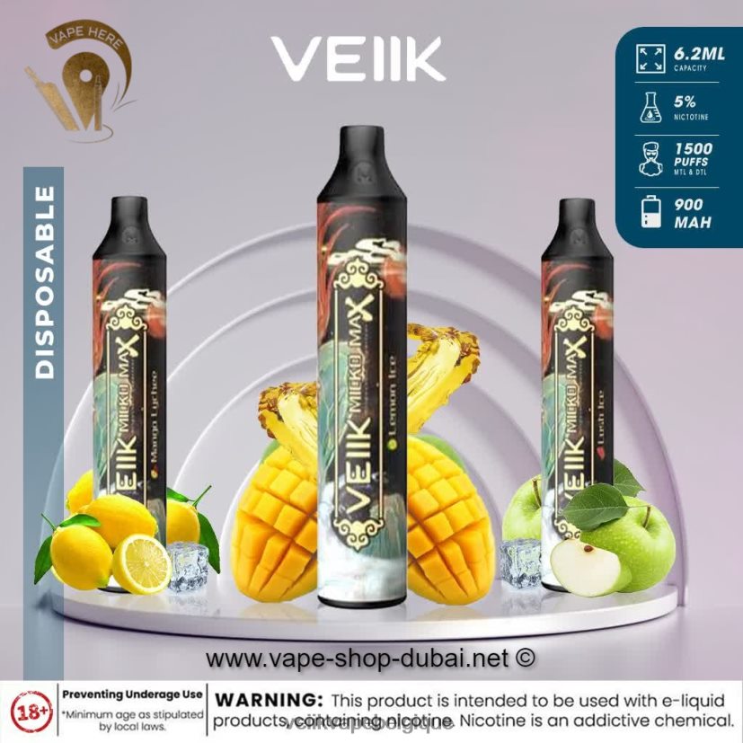 VEIIK Micko MAX vape jetable 1500 bouffées DLHB8846 barbe à papa aux bleuets VEIIK airo kit belgique