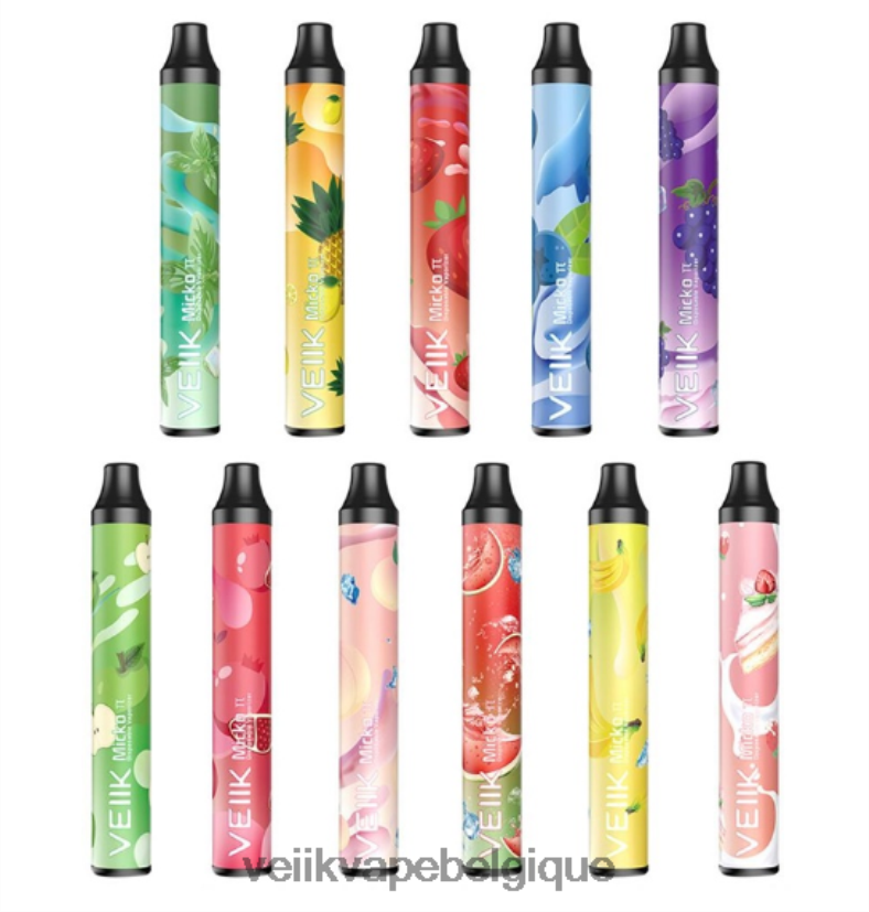 VEIIK Micko Pi vape jetable 600 bouffées 500mah DLHB8860 plusieurs saveurs VEIIK vape price