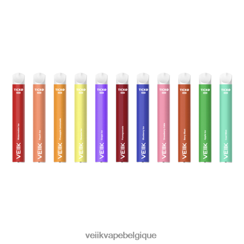 VEIIK Ticko vape jetable 800 bouffées DLHB8830 plusieurs saveurs VEIIK vape price